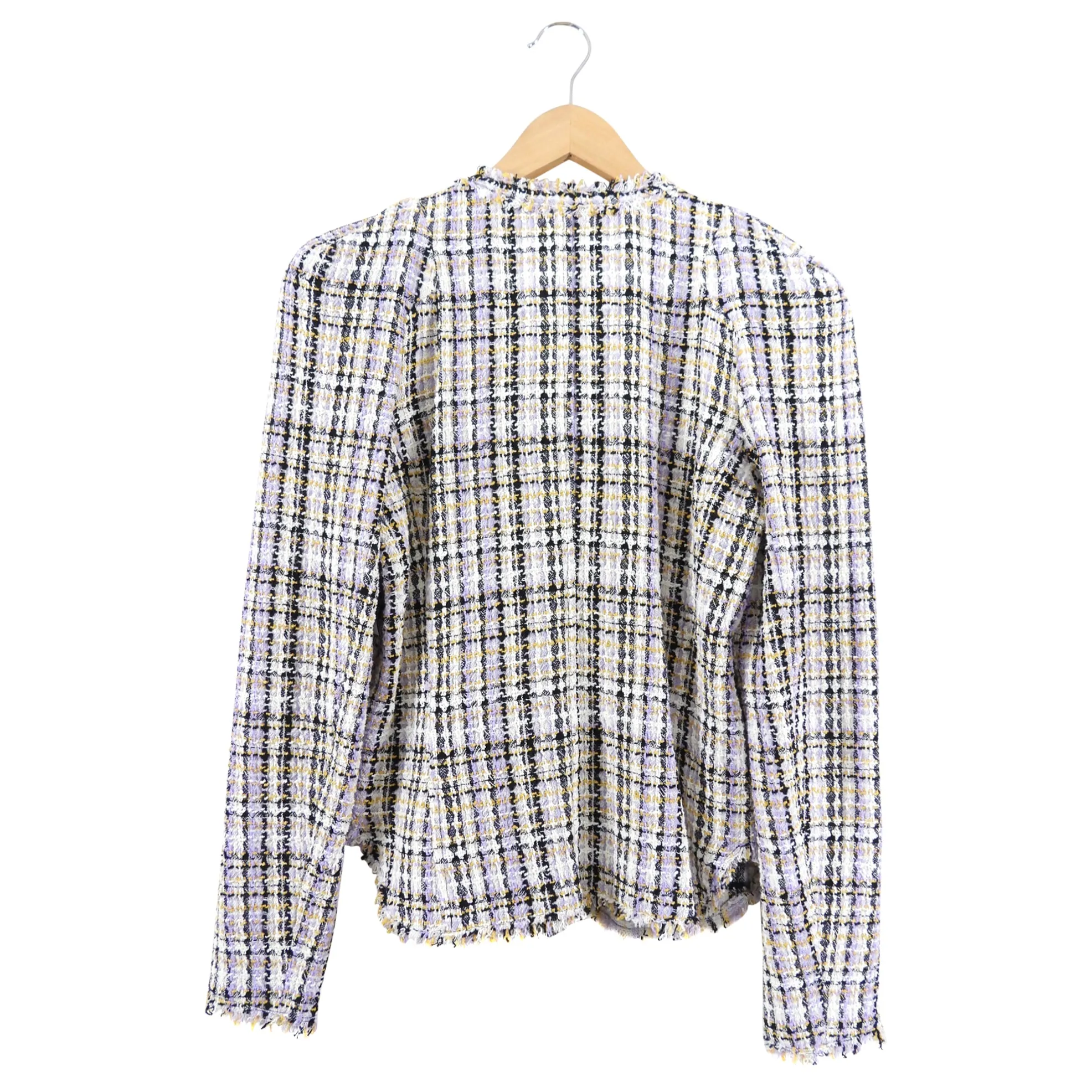 Isabel Marant Etoile Purple Ivory Check Nelly Jacket - FR38 / 6