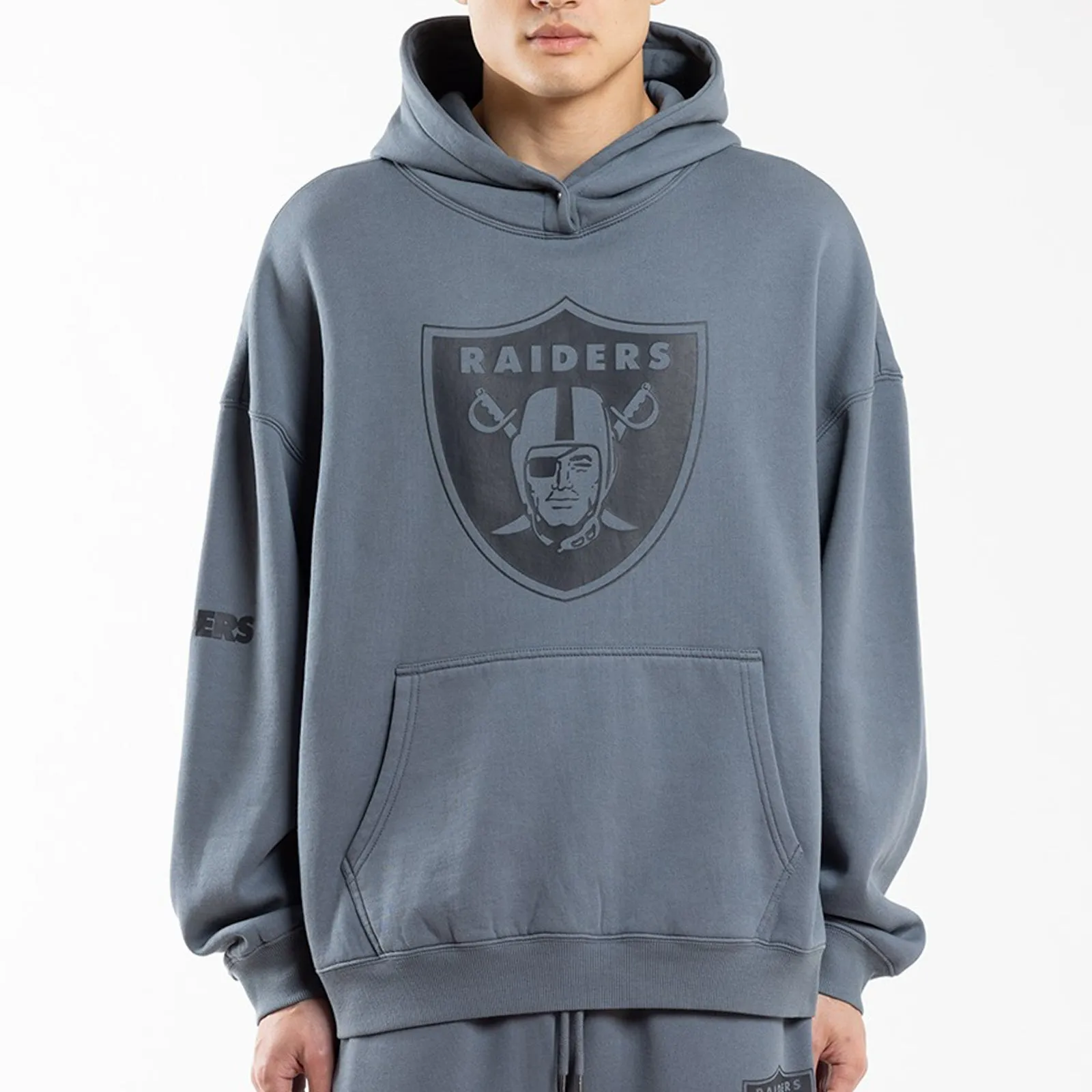 Las Vegas Raiders Tonals Stark Hoodie NFL by Majestic