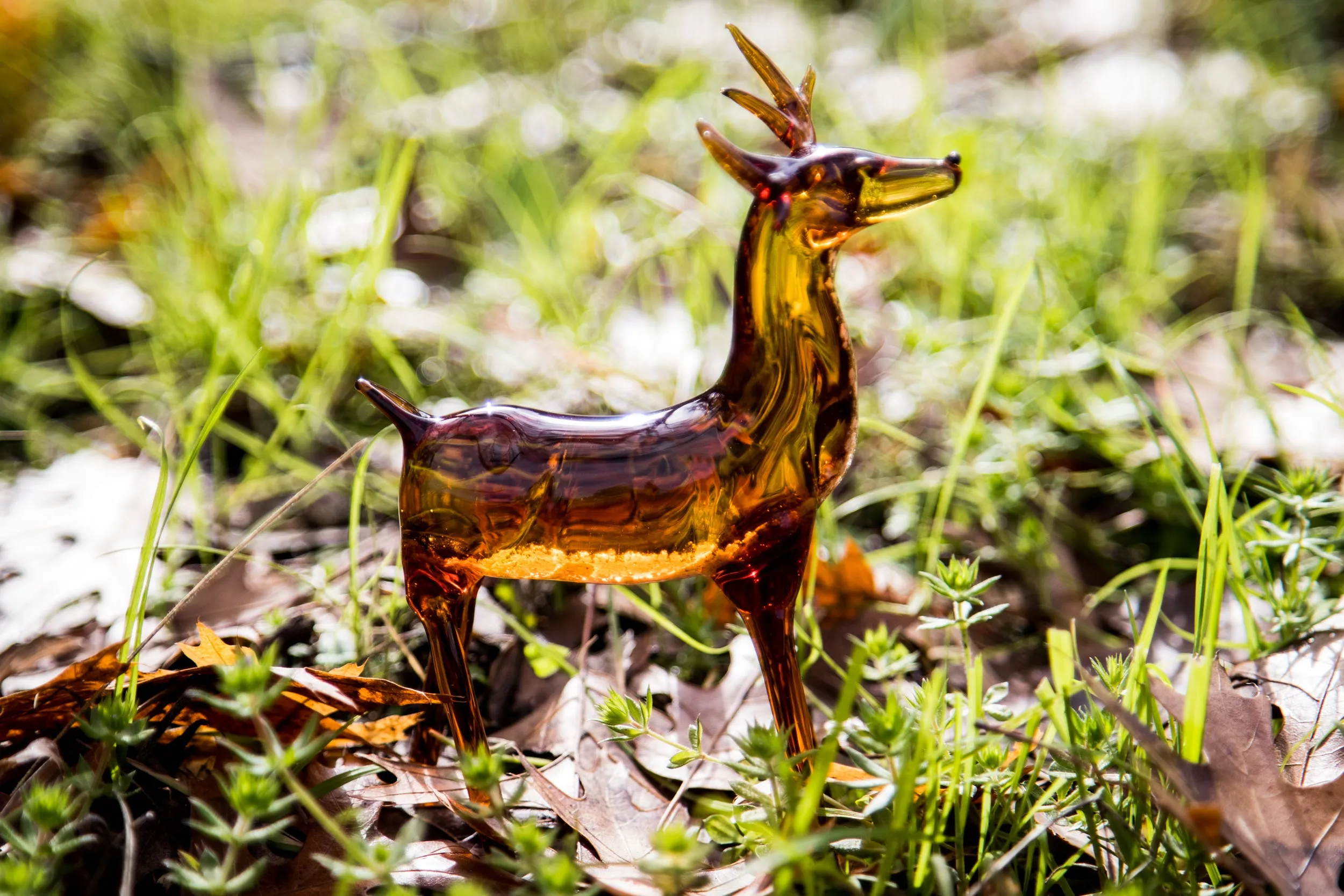 Memorial Deer with Cremation Ash