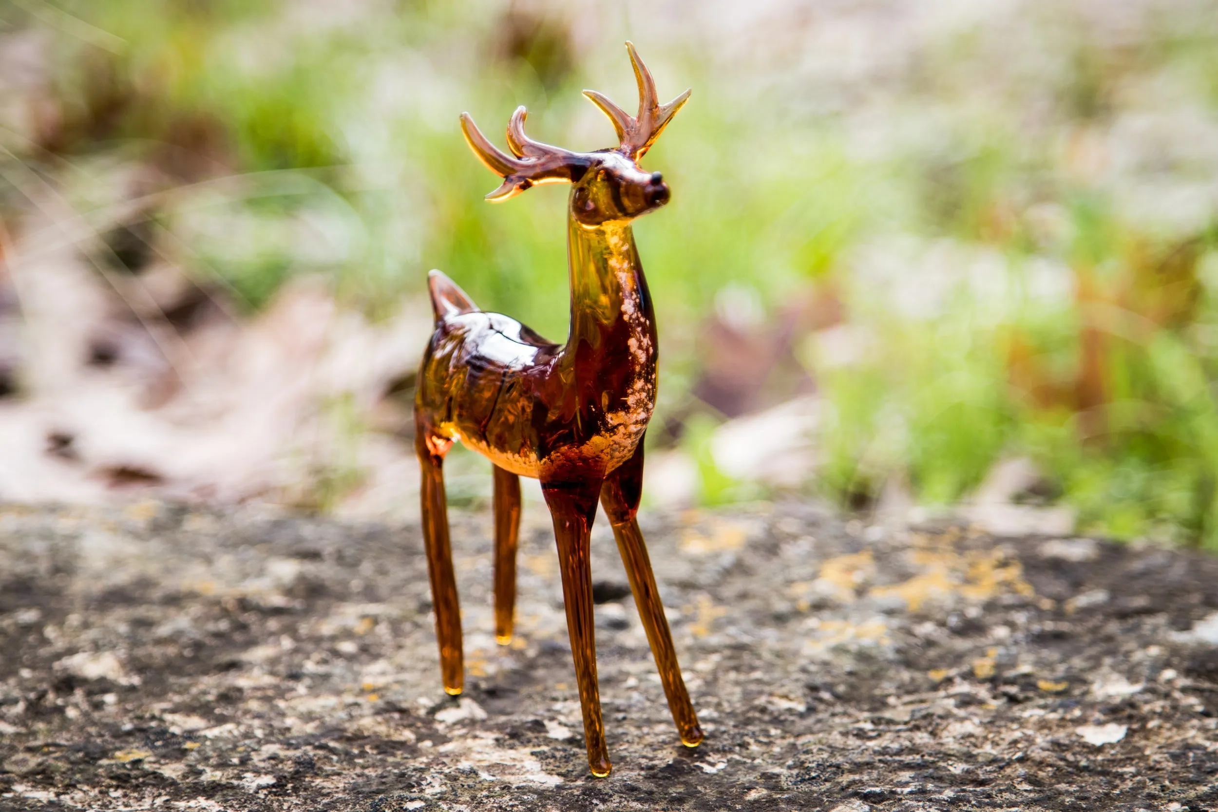 Memorial Deer with Cremation Ash