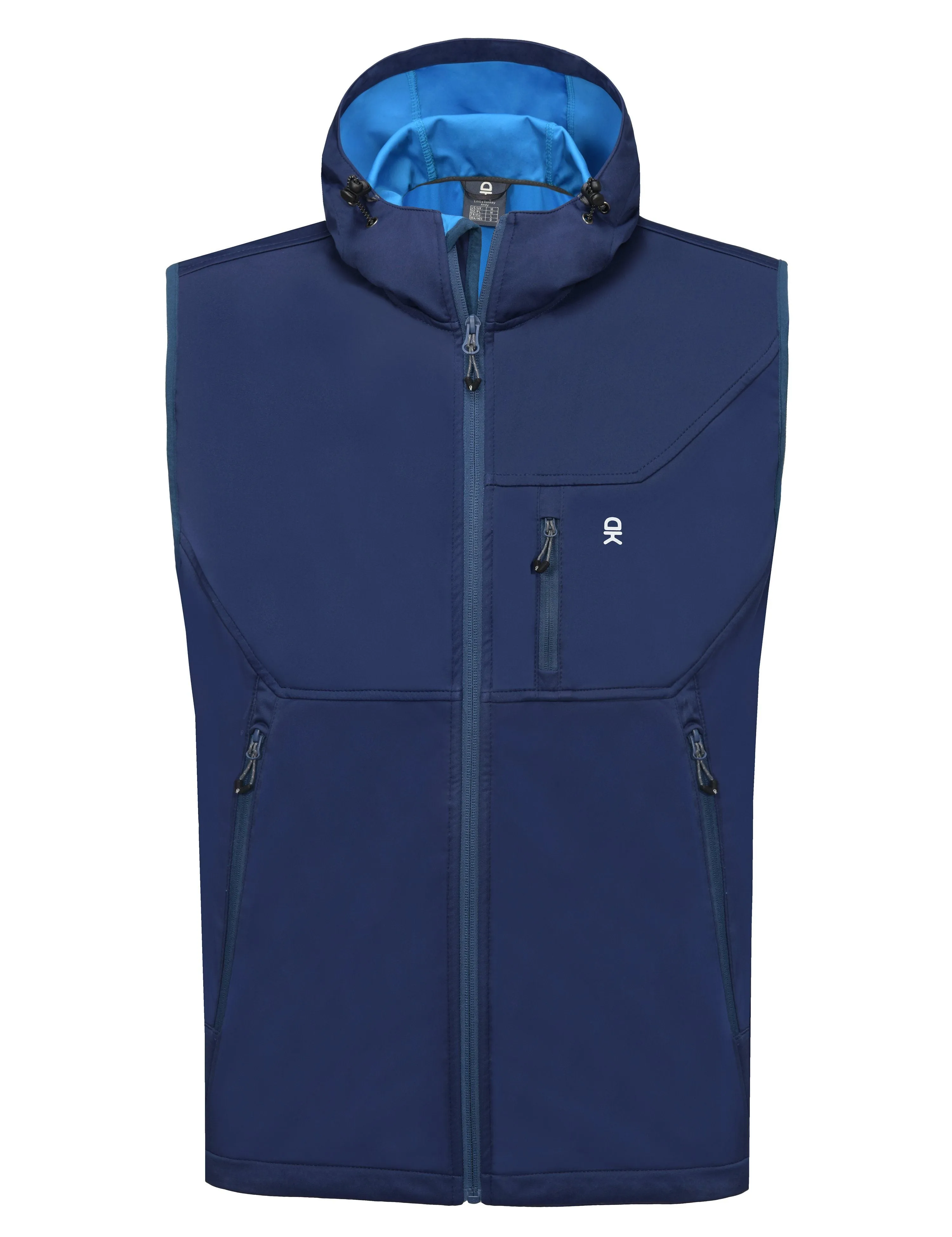 Men's Hooded Windproof Softshell Vest