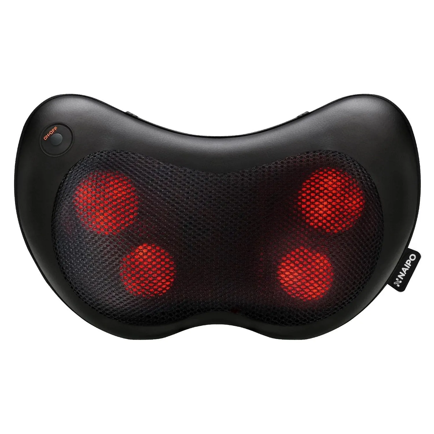 Naipo Neck & Back Massage Pillow with Heat Shiatsu Deep Kneading Massager--Wholesale--US