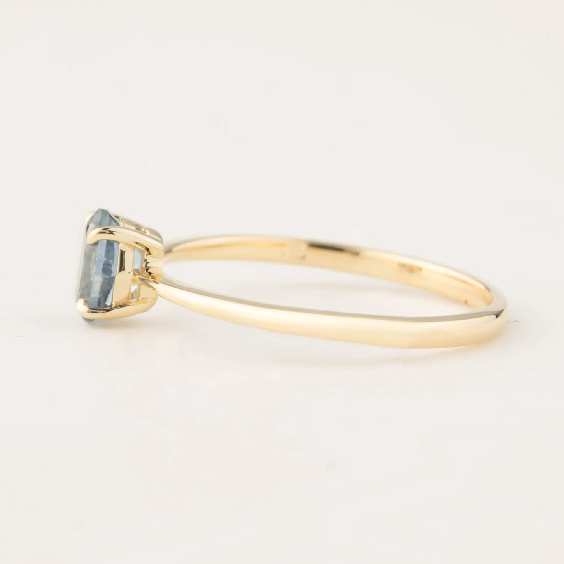 Nina Ring 6x4mm 0.60ct Montana Sapphire, 14k Yellow Gold