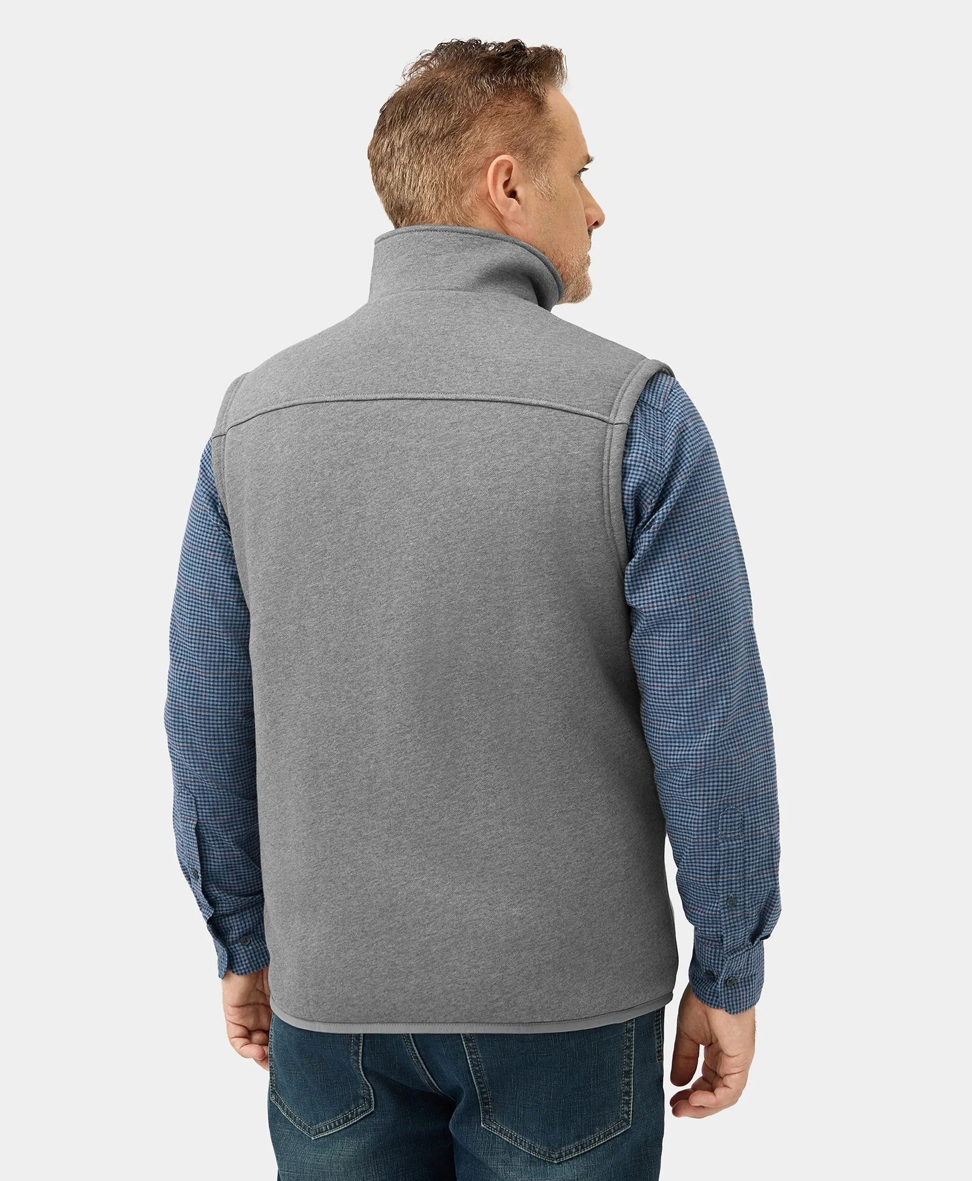 (Open-Box) Men's Heated Fleece Vest - New Colors (Battery Set Not Included)