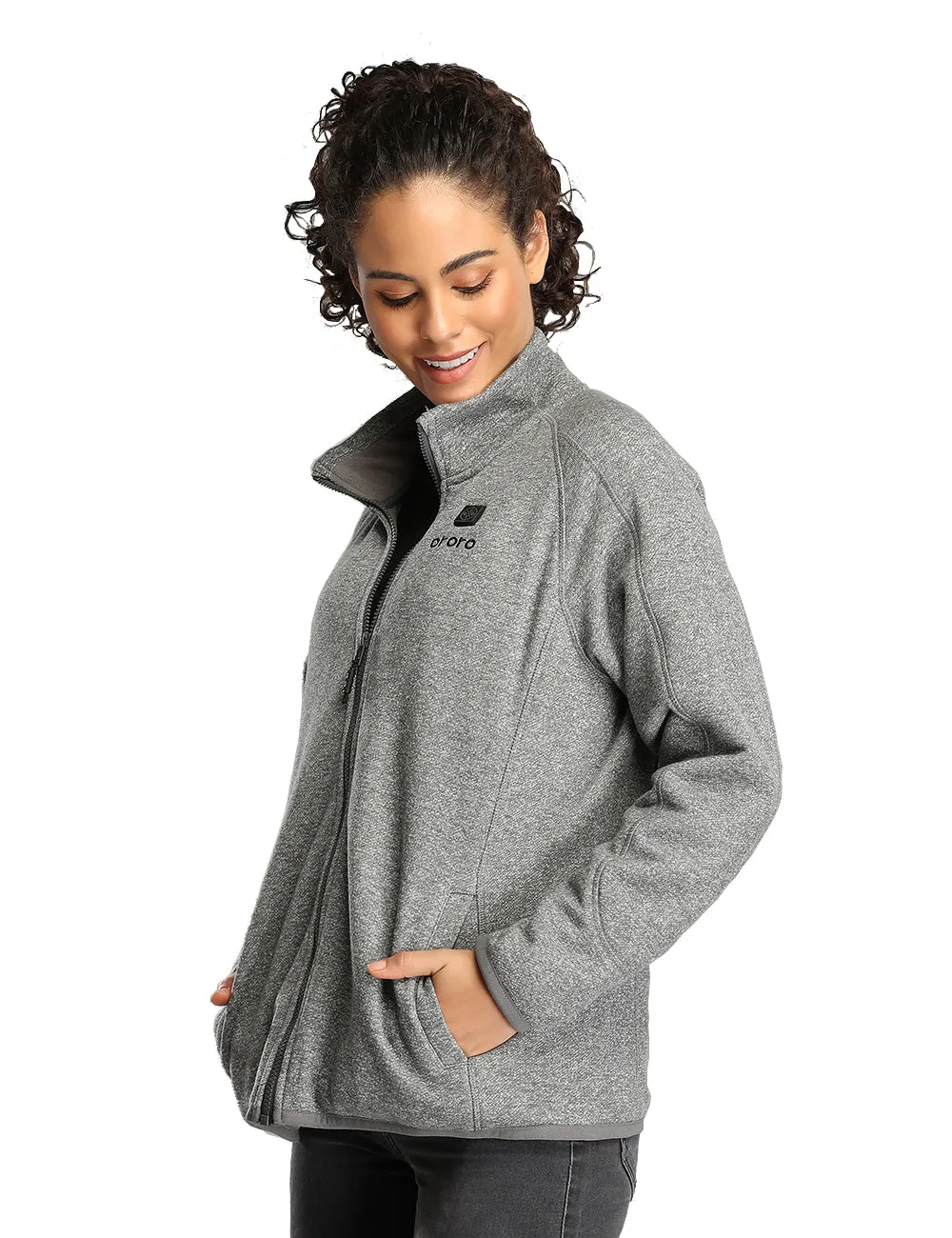 (Open-box) Women's Heated Fleece Jacket (Battery Set Not Included)