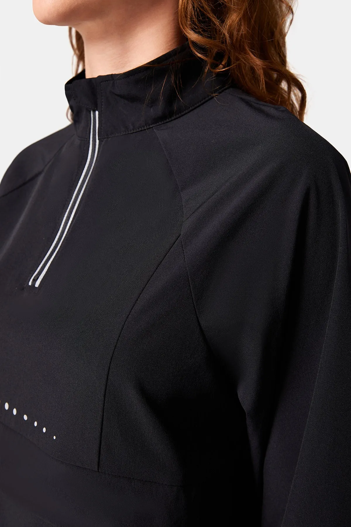 Quick-Dry Long Sleeve Half-Zip Running Jacket