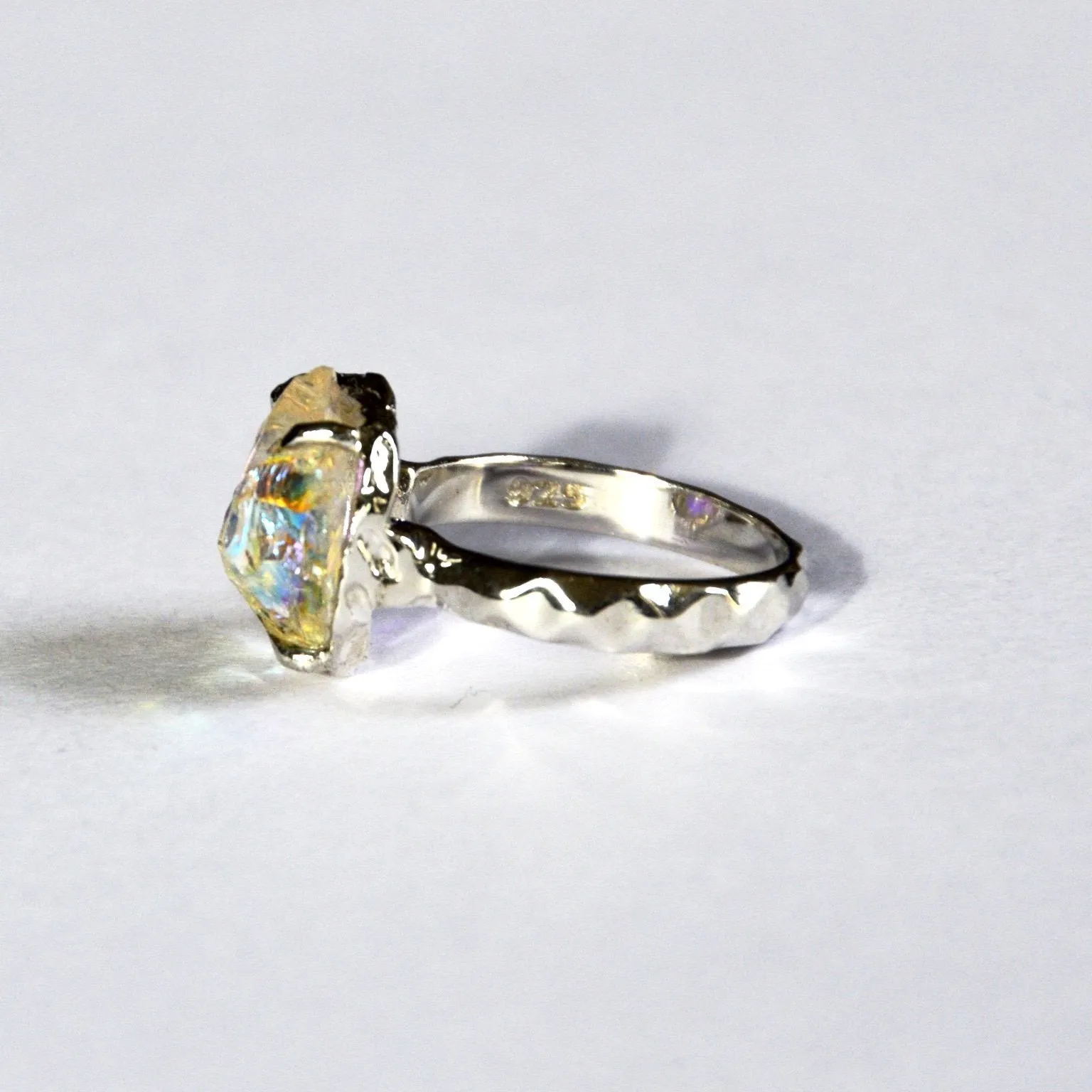 Rainbow Quartz Ring