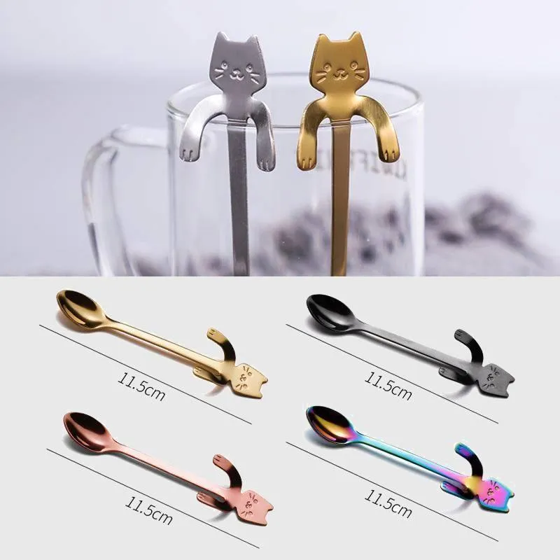 Relaxing Kitty Teaspoons (4 Pieces)