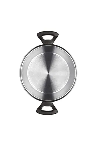 Stahl Triply Stainless Steel Versatil Cooker with Steel and Glass Lid, 5 L