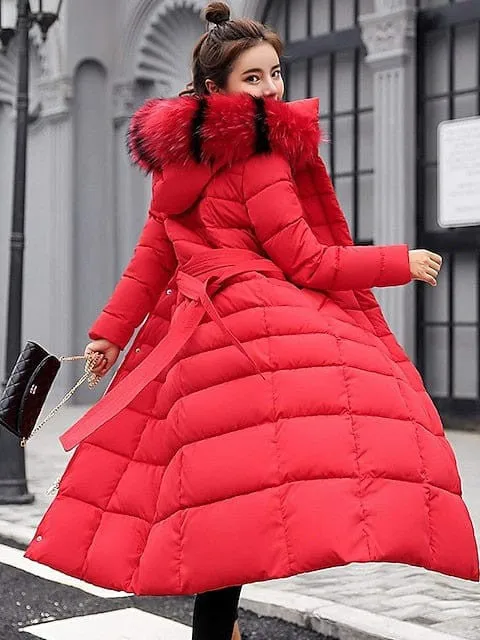 Stay Warm and Stylish with Women's Long Puffer Jacket