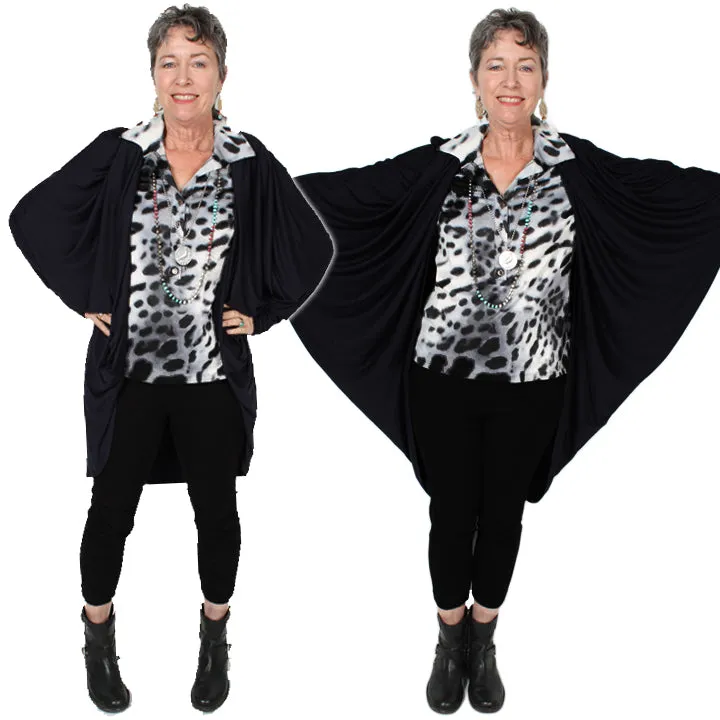 Sunheart Freedom dolman sleeve Tunic & Jacket in ONe! Boho Hippie Chic Resort Wear Sml-7X