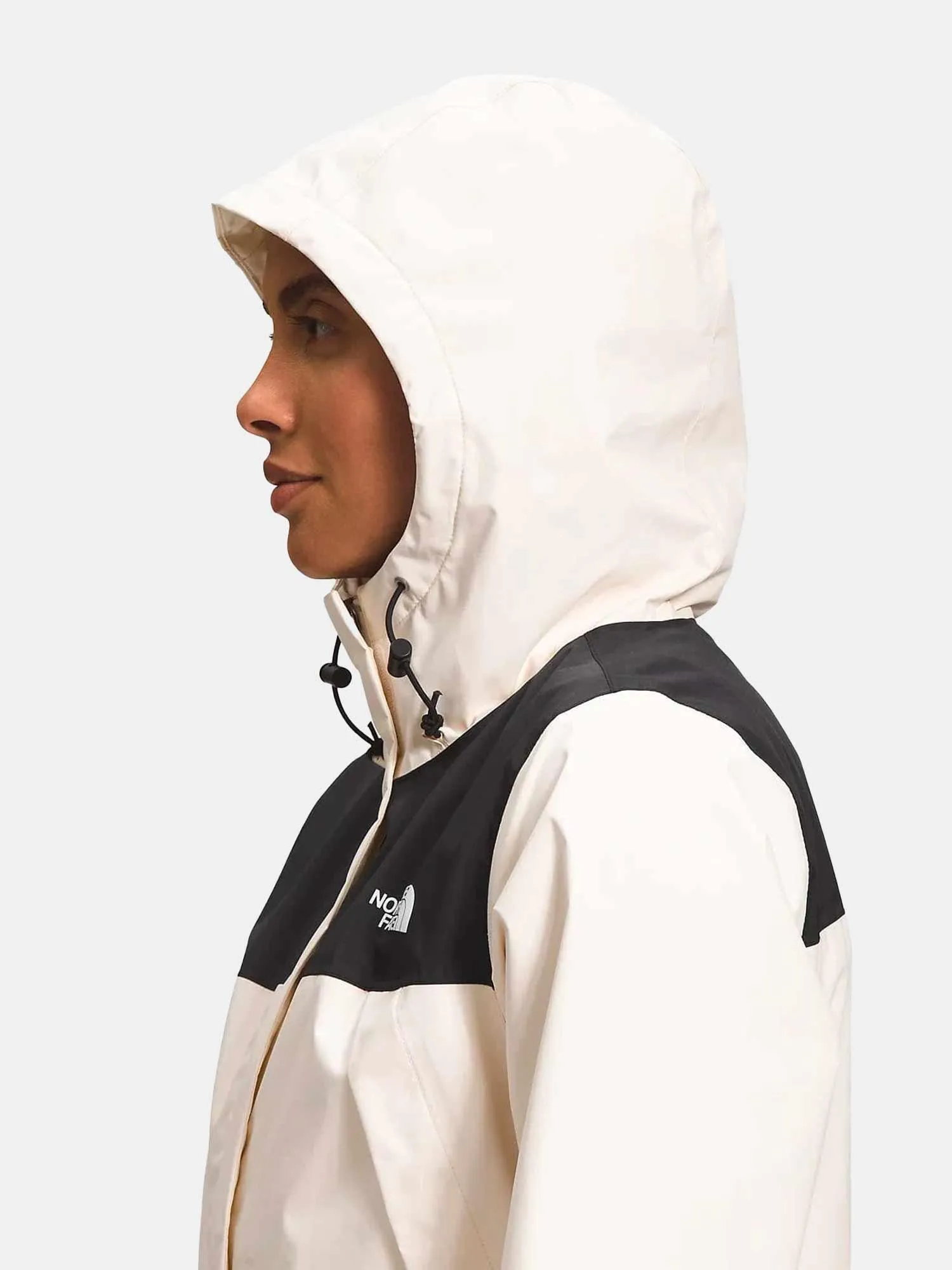 The North Face Womens Antora Jacket - Gardenia White / Black