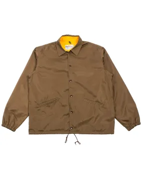 The Real McCoy's MJ22019 Nylon Cotton Lined Coach Jacket Brown