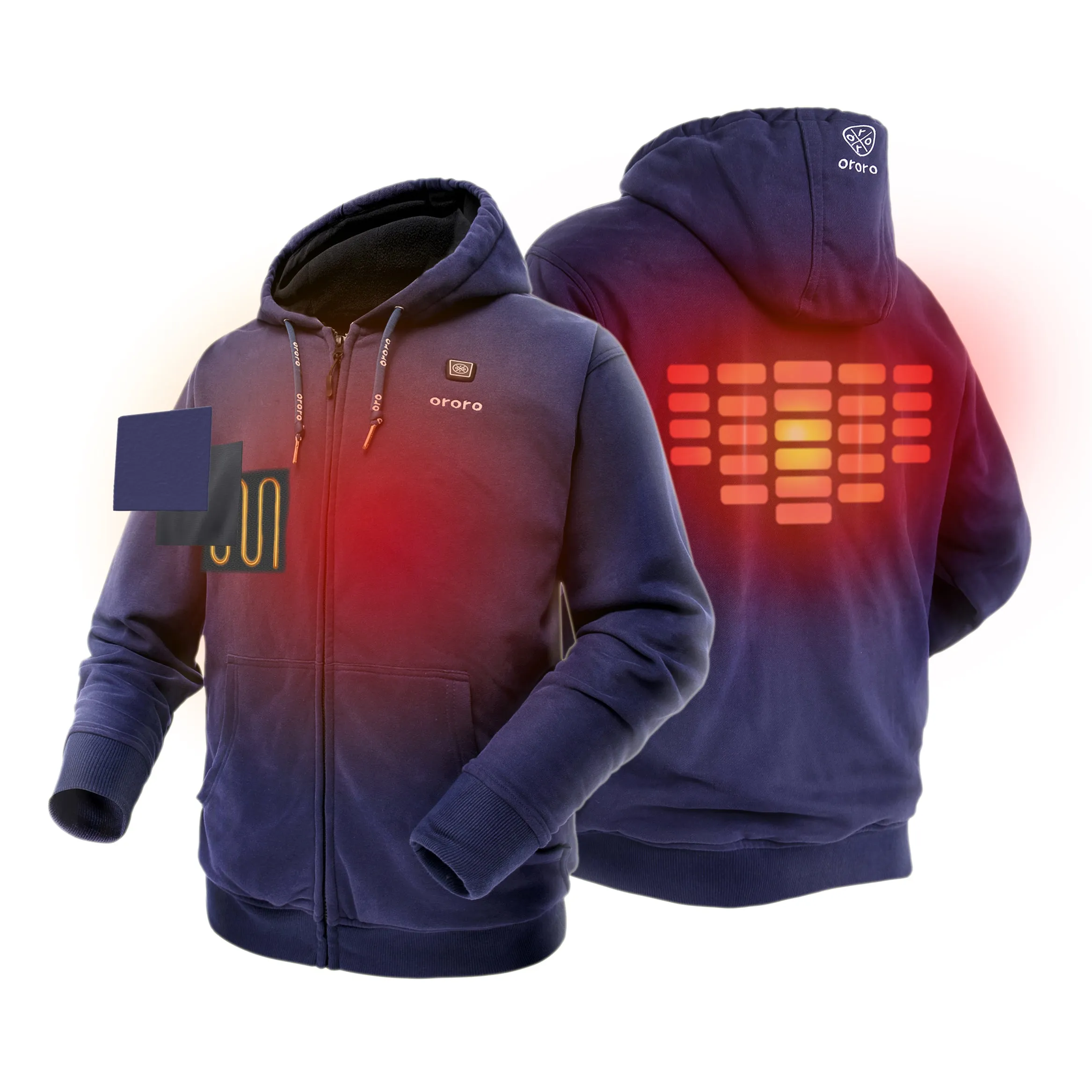 Unisex Heated Hoodie - Navy (Discontinued)