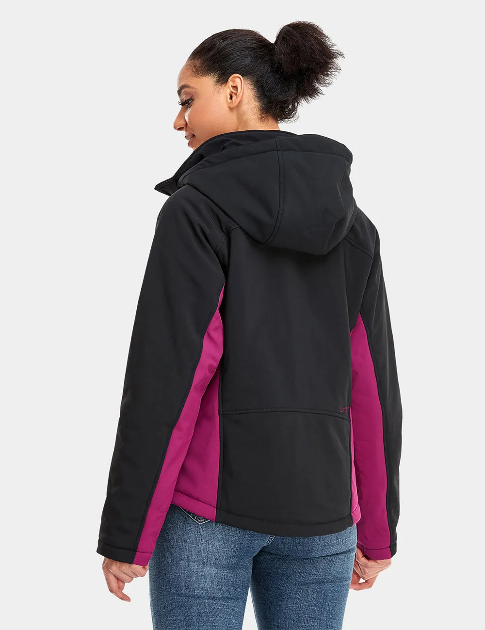 Women's Classic Heated Jacket - Black & Purple